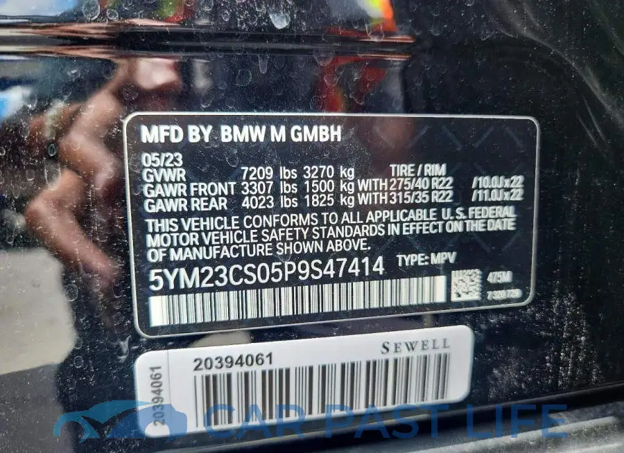 5YM23CS05P9S47414# 14