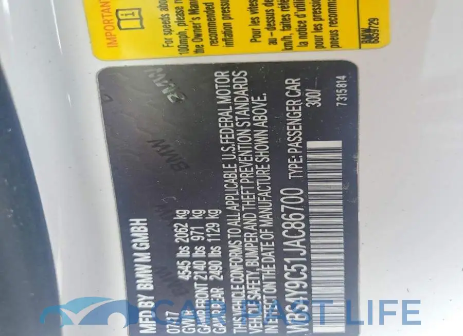 WBS4Y9C51JAC86700# 13
