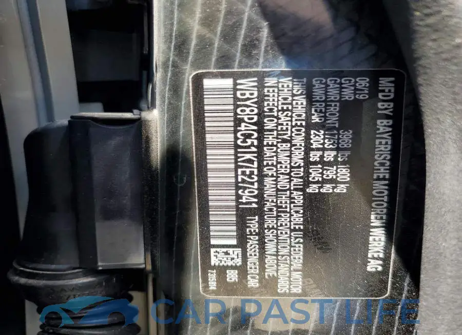 WBY8P4C51K7E27941# 12
