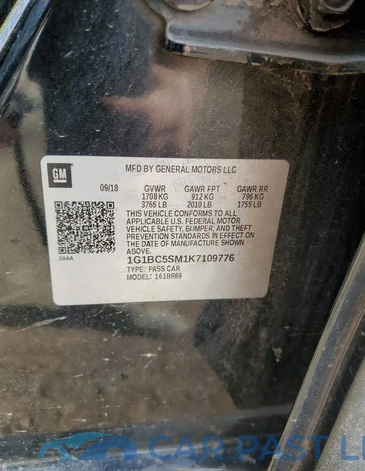 1G1BC5SM1K7109776# 12