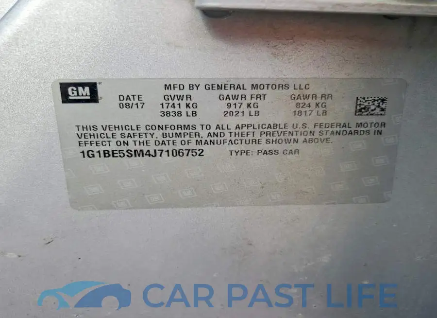 1G1BE5SM4J7106752# 12