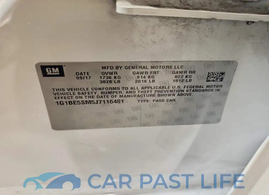 1G1BE5SM5J7116481# 12