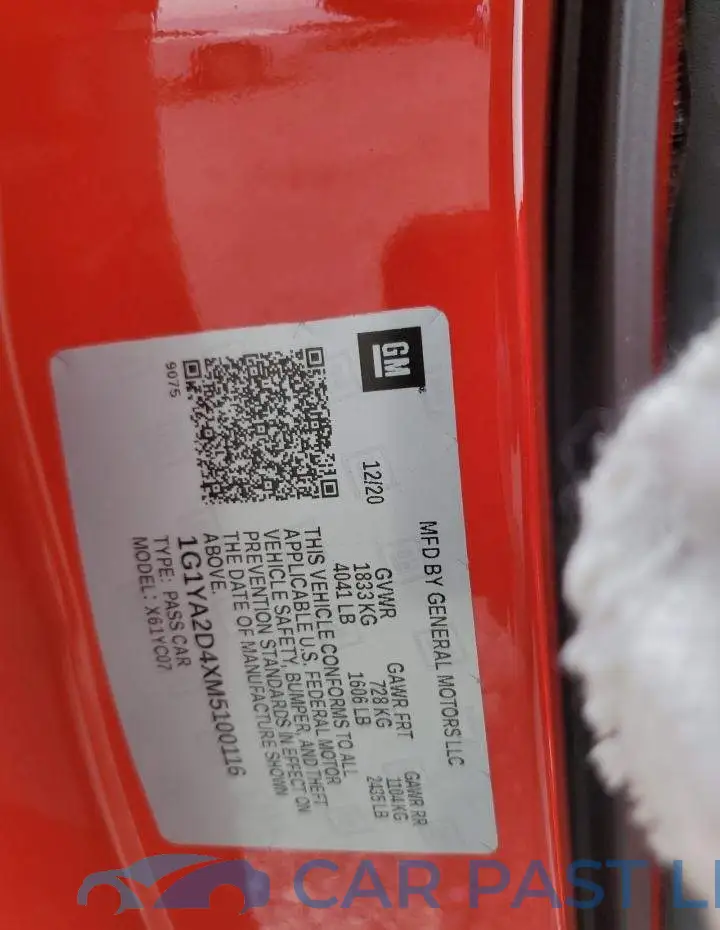 1G1YA2D4XM5100116# 12