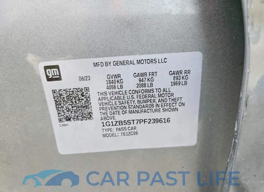 1G1ZB5ST7PF239616# 12