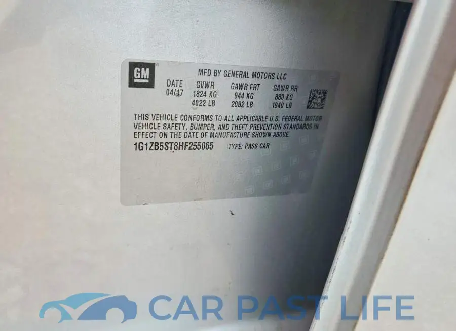 1G1ZB5ST8HF255065# 12