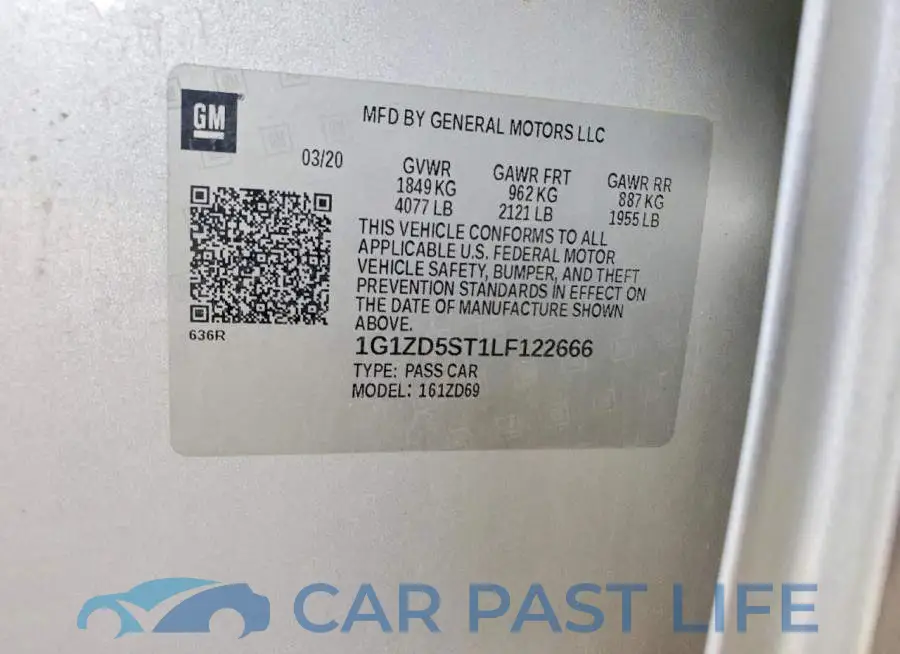 1G1ZD5ST1LF122666# 12