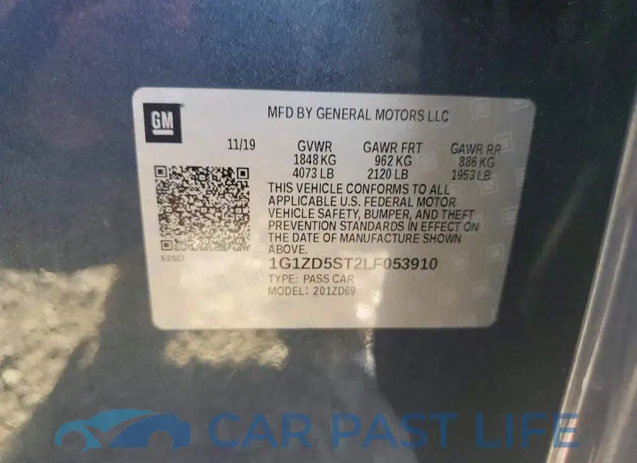1G1ZD5ST2LF053910# 12