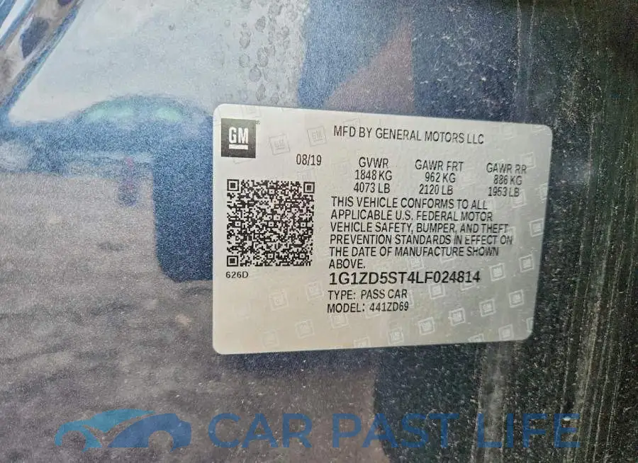 1G1ZD5ST4LF024814# 12
