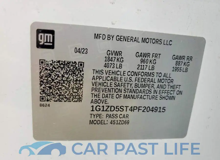1G1ZD5ST4PF204915# 12