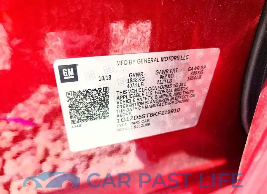1G1ZD5ST6KF119910# 13