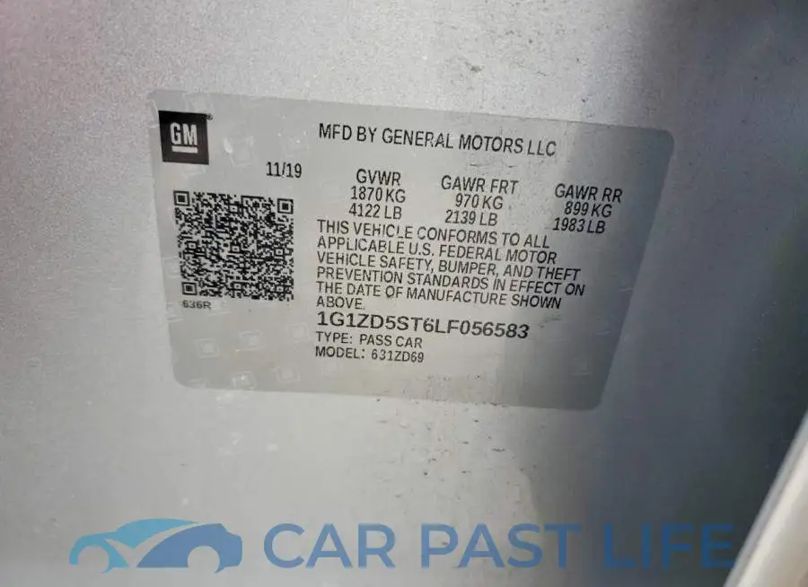 1G1ZD5ST6LF056583# 12