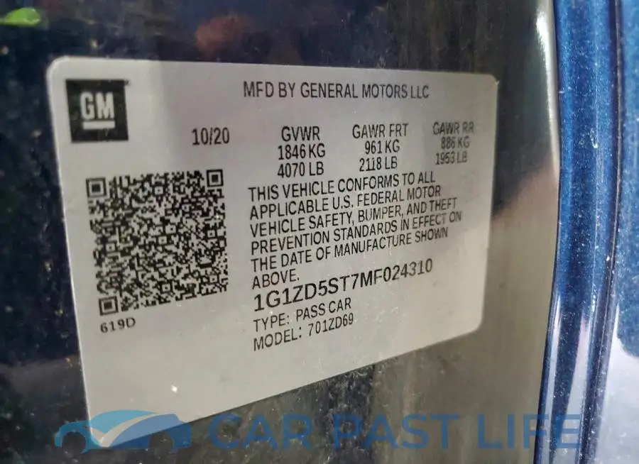 1G1ZD5ST7MF024310# 13