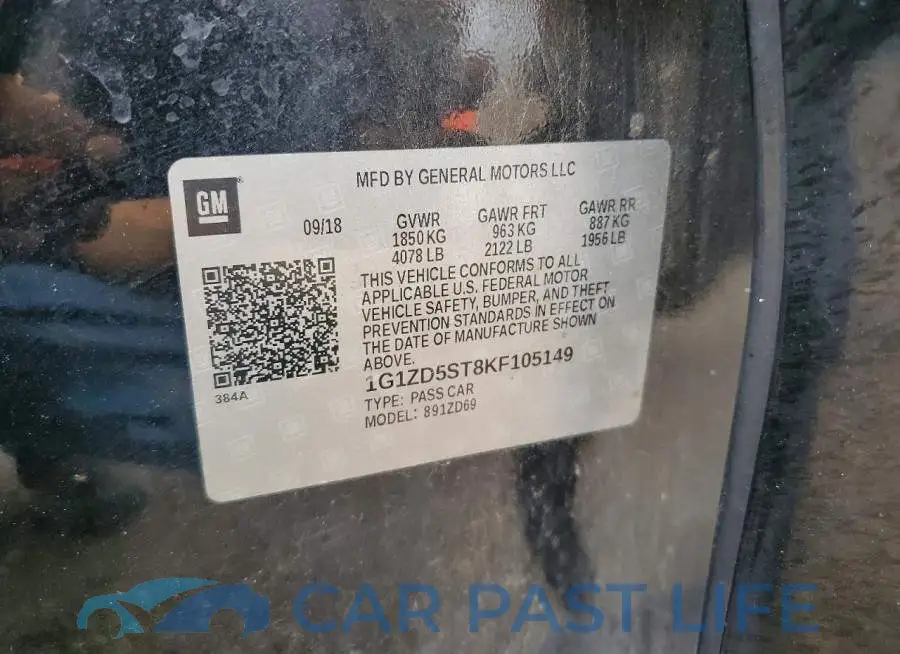 1G1ZD5ST8KF105149# 13