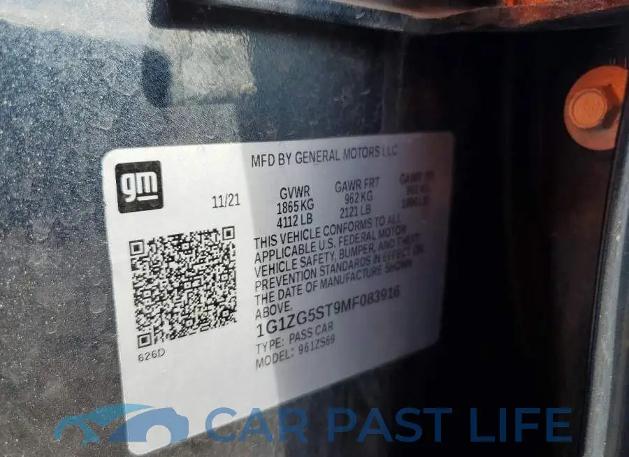 1G1ZG5ST9MF083916# 12