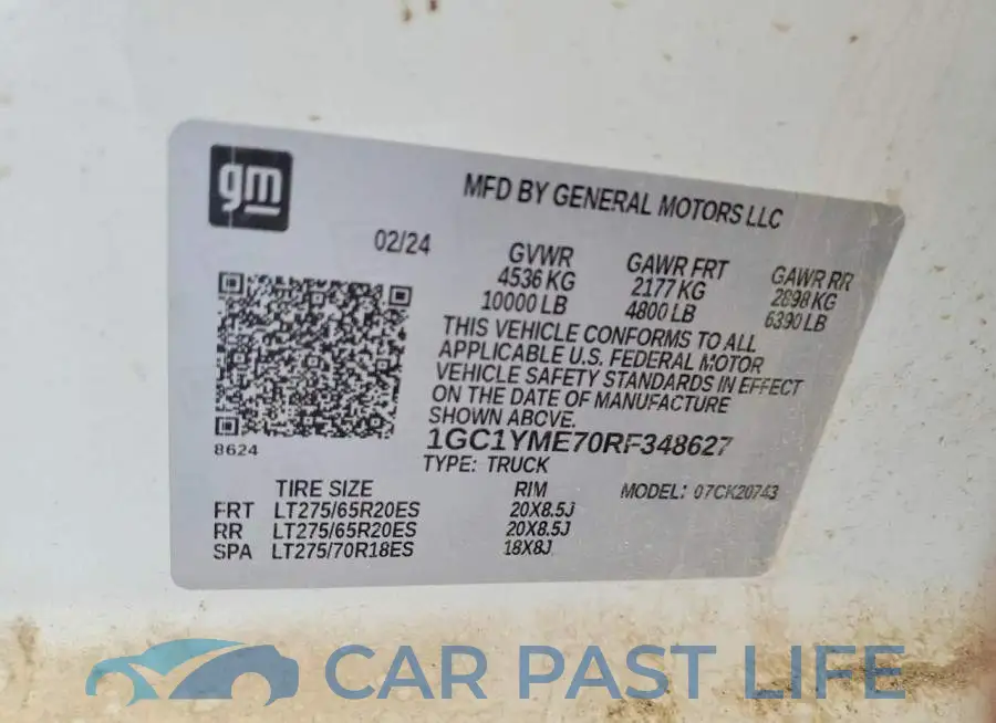 1GC1YME70RF348627# 13
