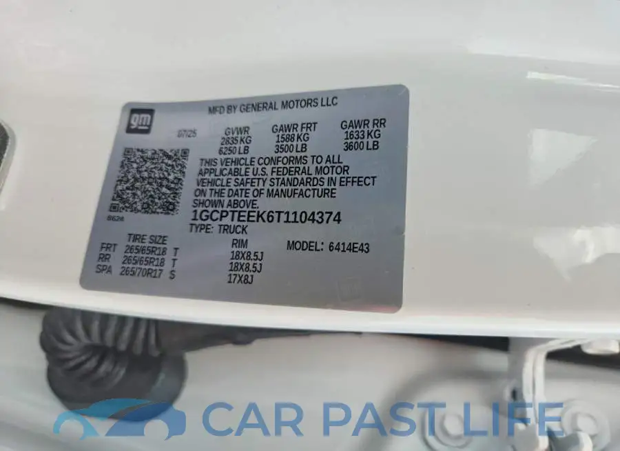 1GCPTEEK6T1104374# 13