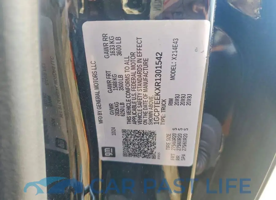 1GCPTEEKXR1301542# 12