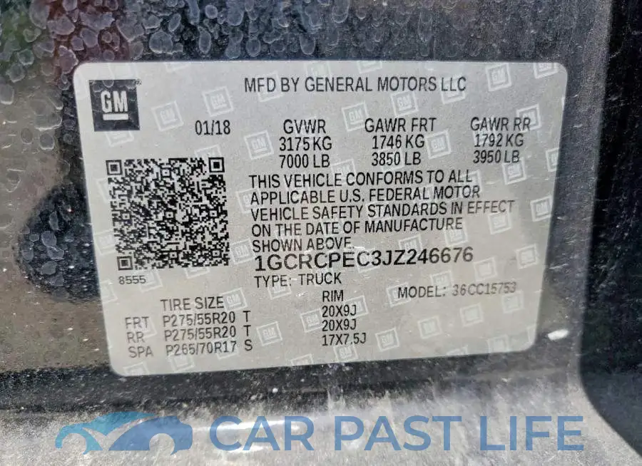 1GCRCPEC3JZ246676# 12