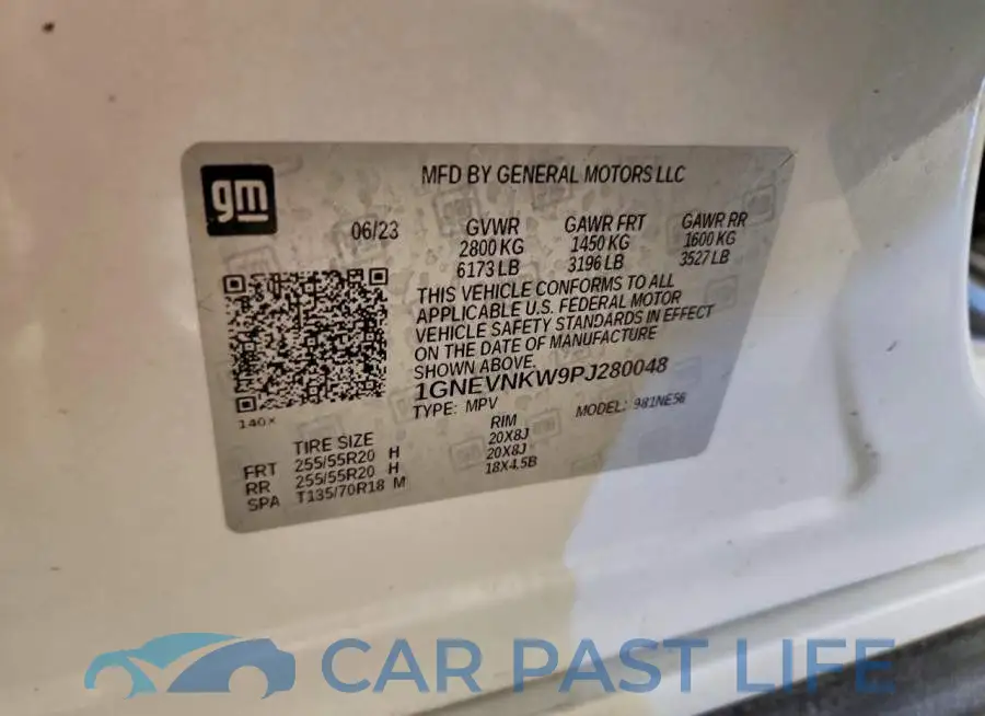 1GNEVNKW9PJ280048# 13