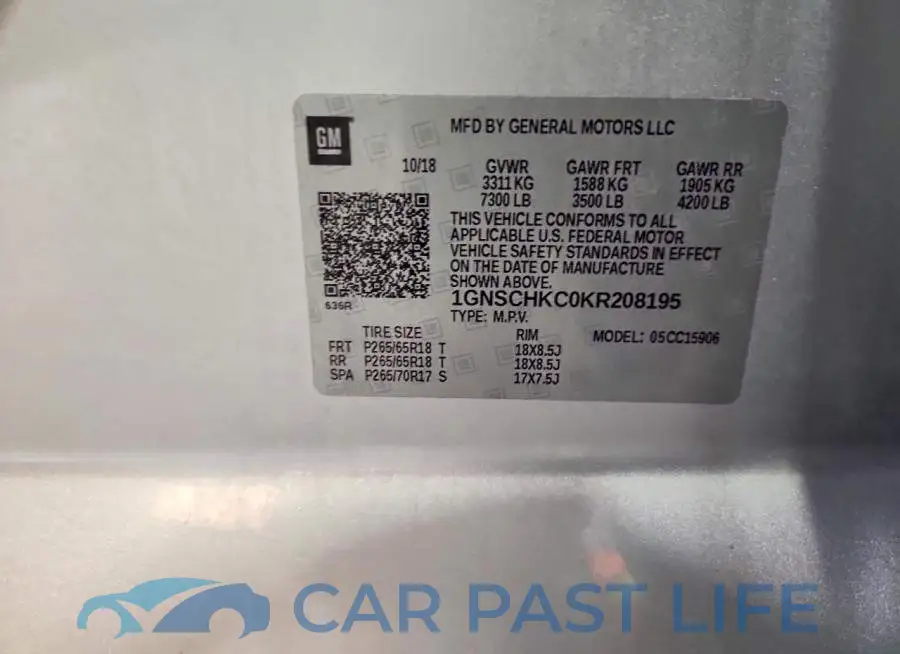 1GNSCHKC0KR208195# 14