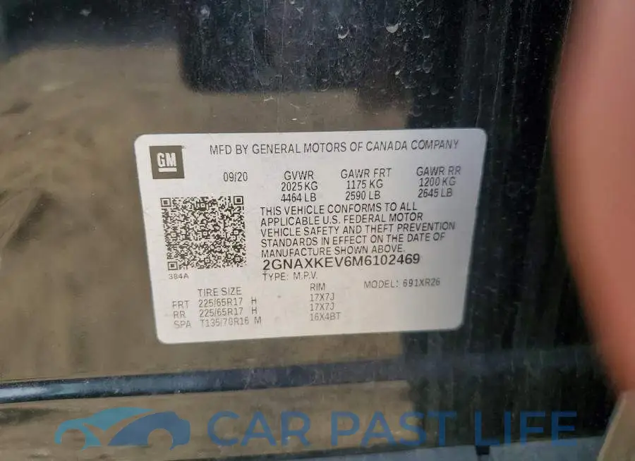 2GNAXKEV6M6102469# 13