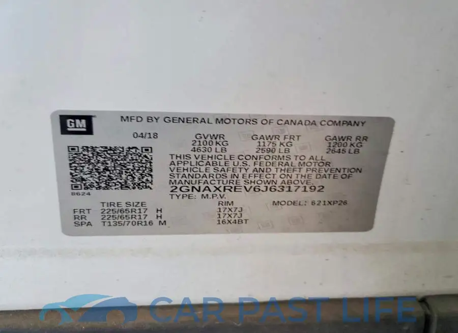 2GNAXREV6J6317192# 14