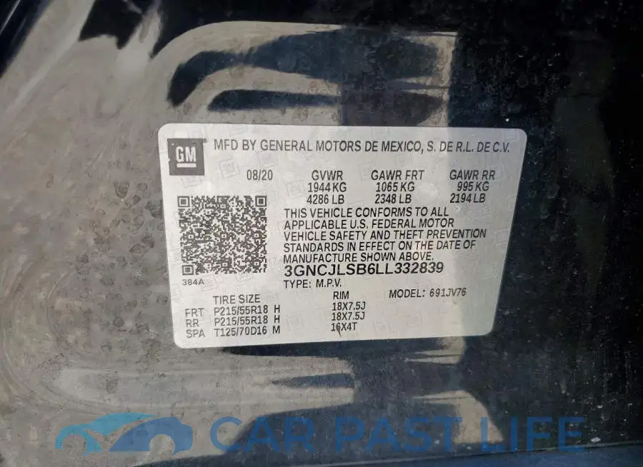 3GNCJLSB6LL332839# 13