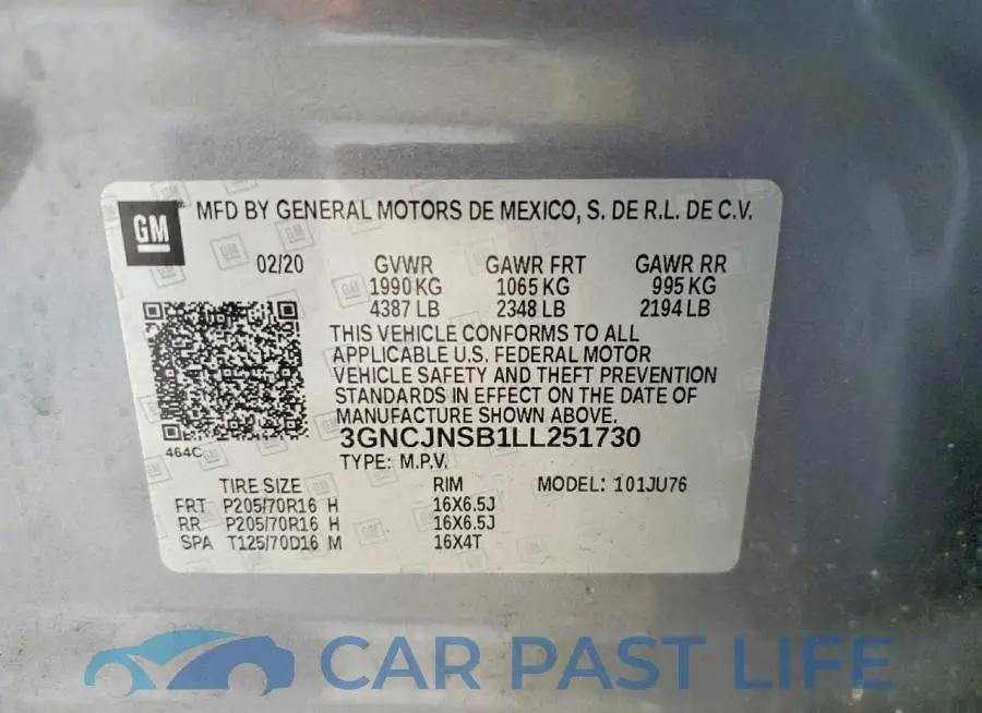 3GNCJNSB1LL251730# 13