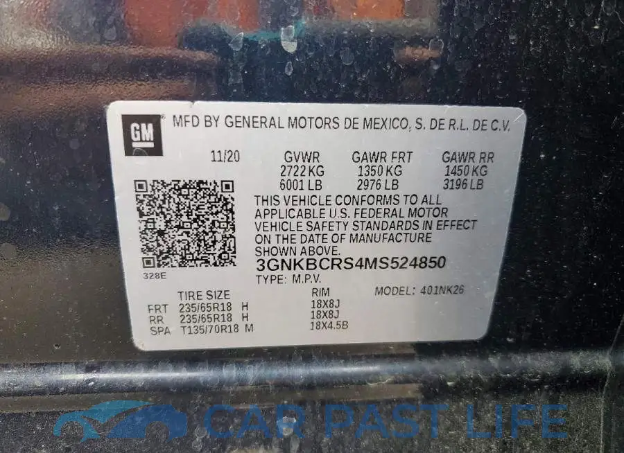 3GNKBCRS4MS524850# 13