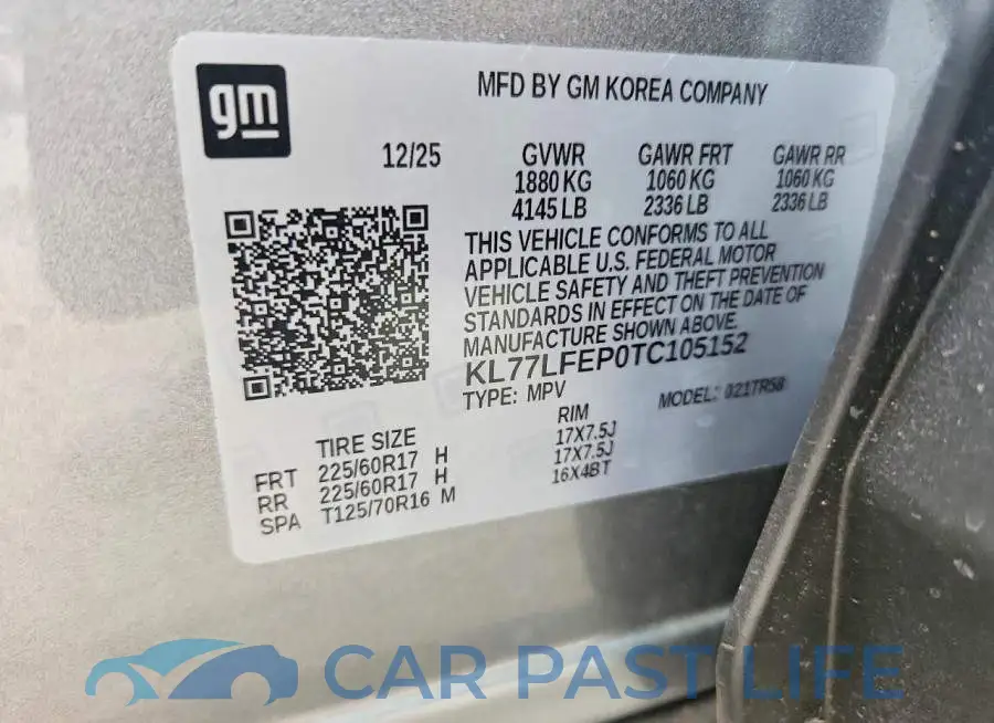 KL77LFEP0TC105152# 13
