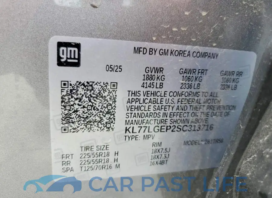 KL77LGEP2SC313716# 14