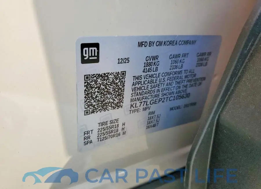 KL77LGEP2TC105630# 13