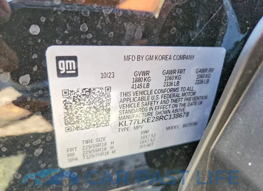 KL77LKE28RC138678# 13