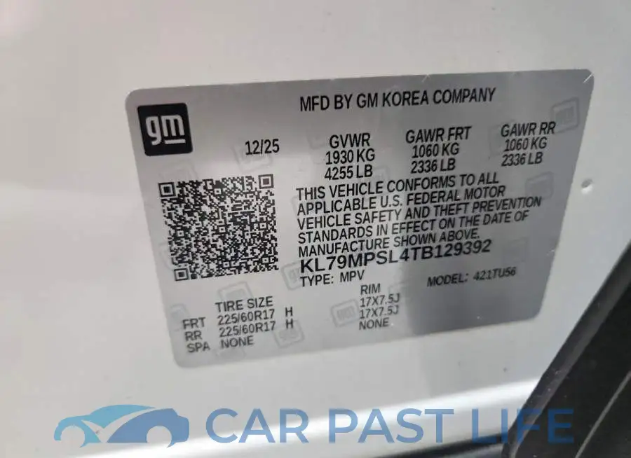 KL79MPSL4TB129392# 14