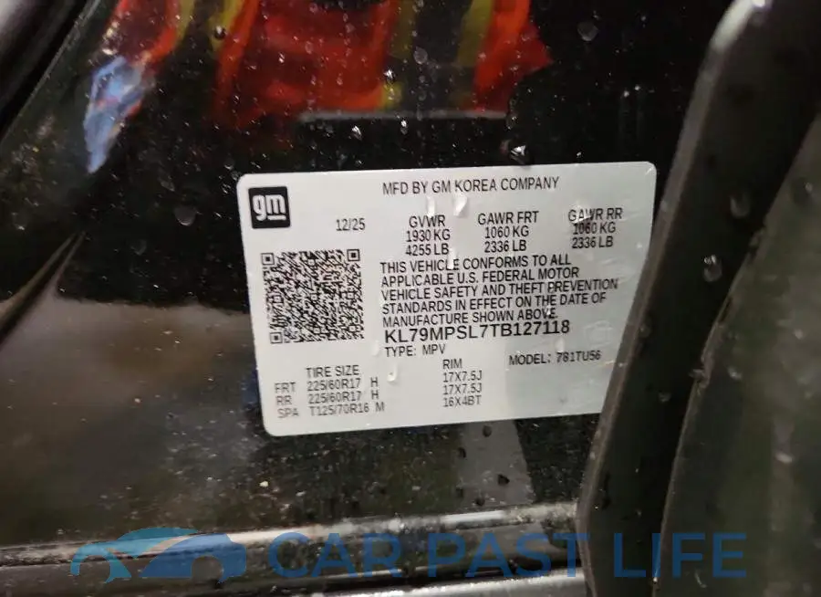 KL79MPSL7TB127118# 12