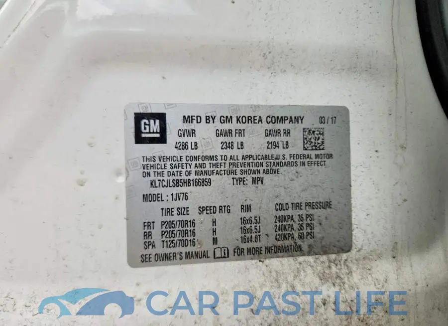 KL7CJLSB5HB166859# 13