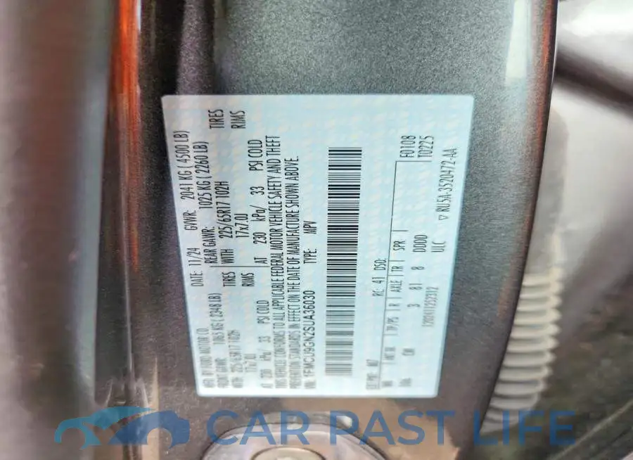 1FMCU9GN2SUA36030# 12