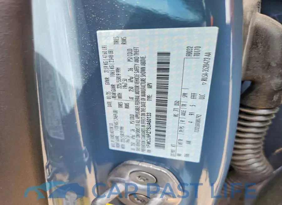 1FMCU9PZ7SUA60133# 12