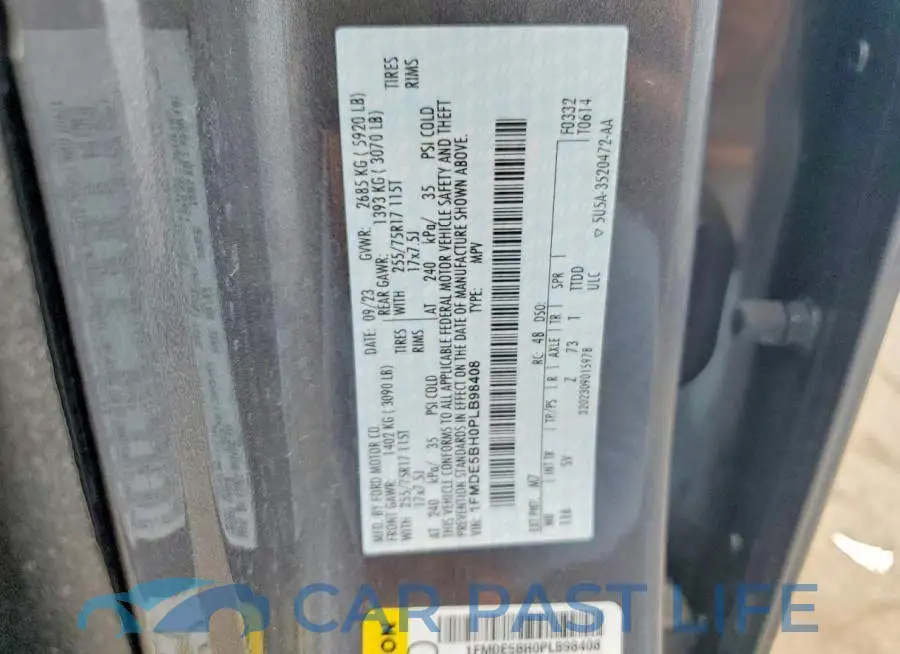 1FMDE5BH0PLB98408# 13