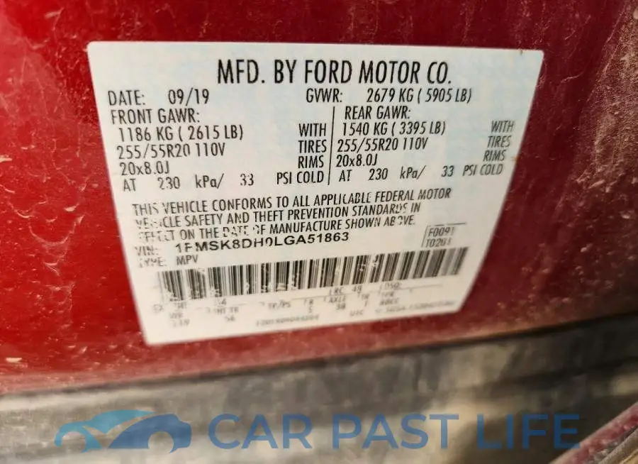 1FMSK8DH0LGA51863# 12