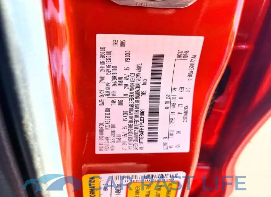1FTER4FH1PLE31861# 12