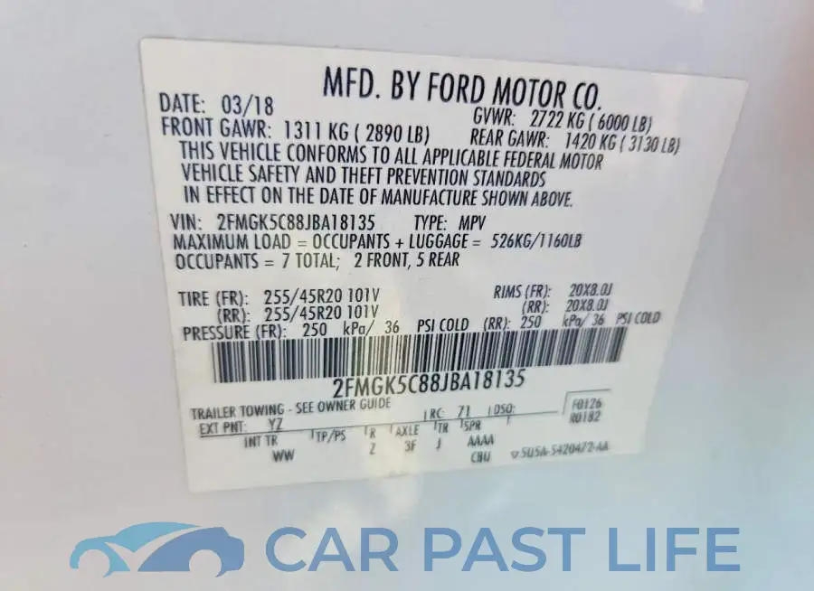 2FMGK5C88JBA18135# 13