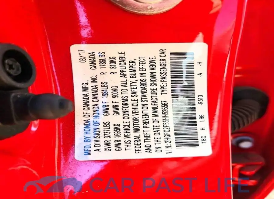 2HGFC2F55HH526567# 12