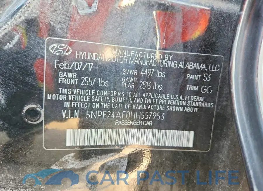 5NPE24AF0HH557953# 12