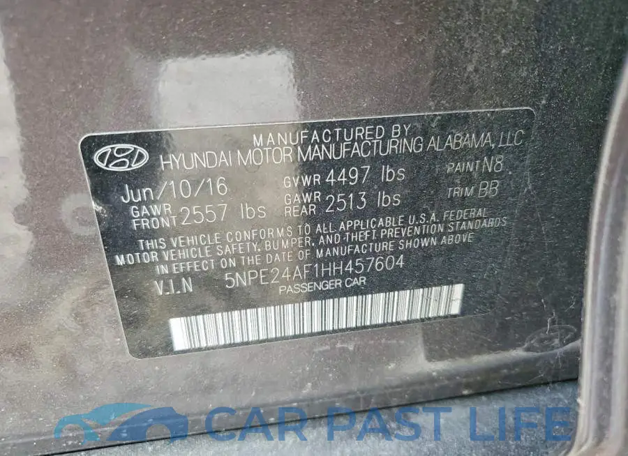 5NPE24AF1HH457604# 12