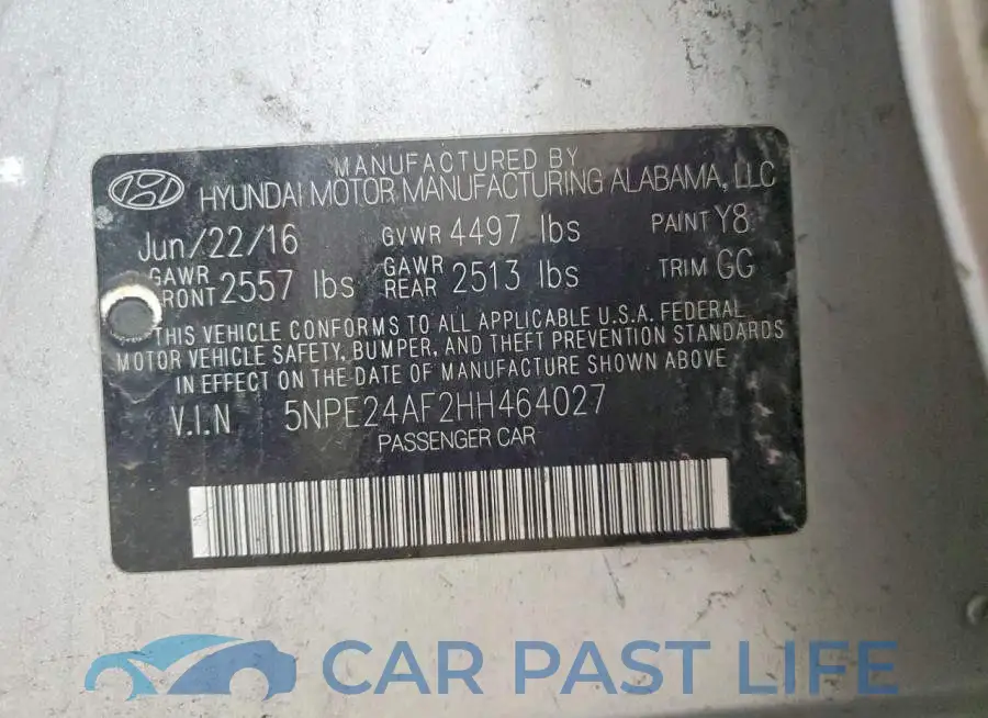 5NPE24AF2HH464027# 12