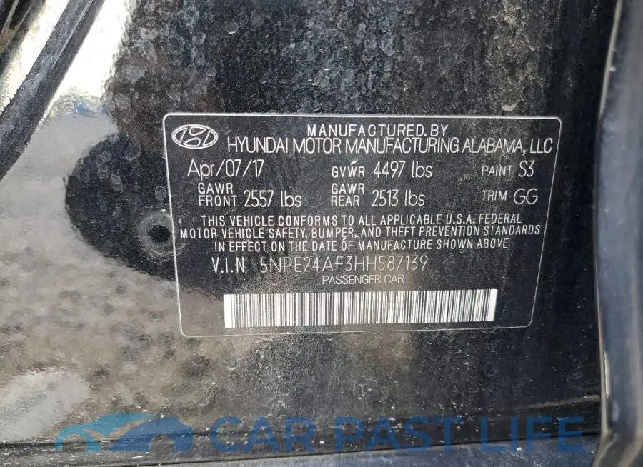 5NPE24AF3HH587139# 12
