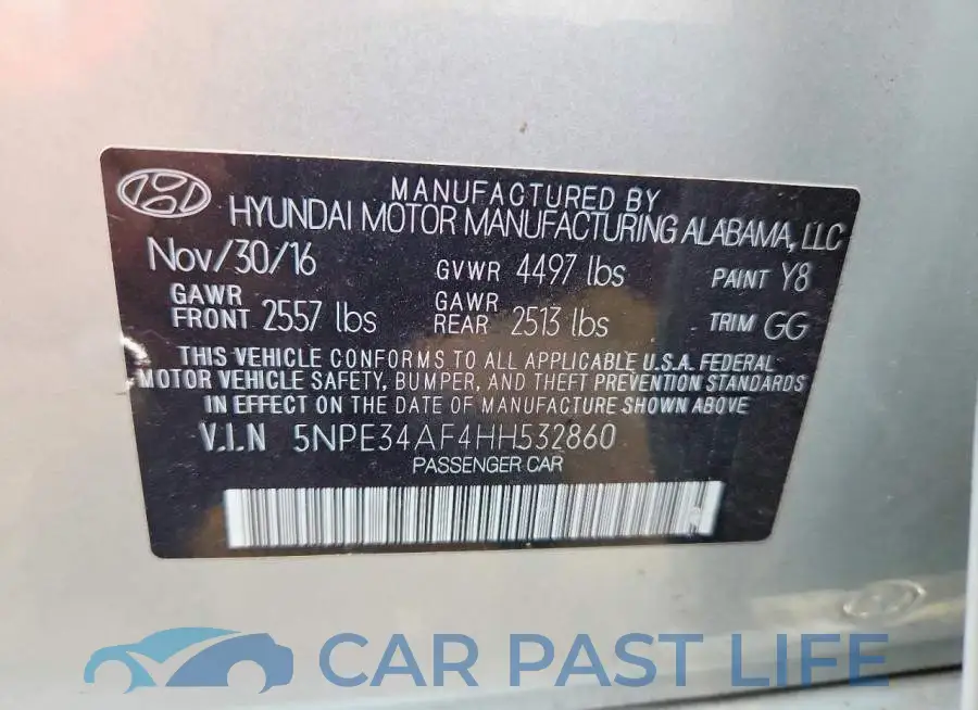 5NPE34AF4HH532860# 12