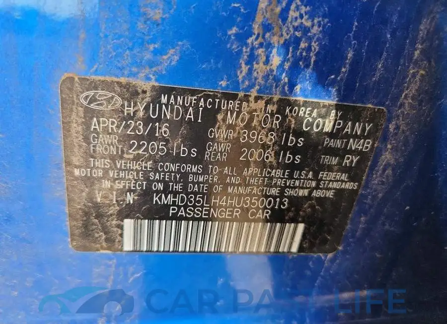 KMHD35LH4HU350013# 12