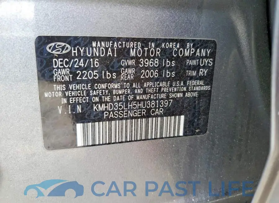 KMHD35LH5HU381397# 12